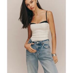 Reformation Black and White Tank Top